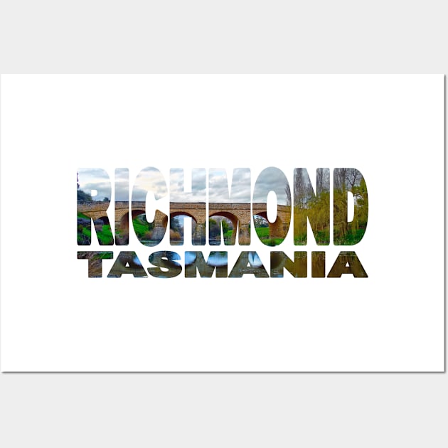 RICHMOND - Bridge Tasmania Australia Sunset Wall Art by TouristMerch